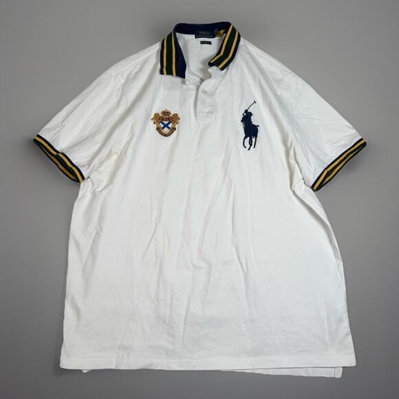 Polo by Ralph Lauren Other - Polo Ralph Lauren Gold Metallic Big Pony Crest Logo Shirt Classic Men’s Size XL